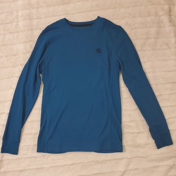 Express Other - Express Men's Waffle Thermal Shirt Blue Sz Small Express Other - Express Men's Waffle Thermal Shirt Blue Sz Small